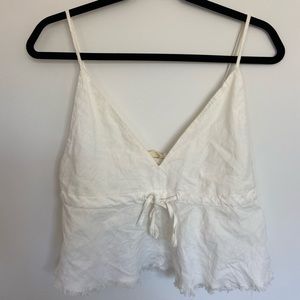 White Crop Top